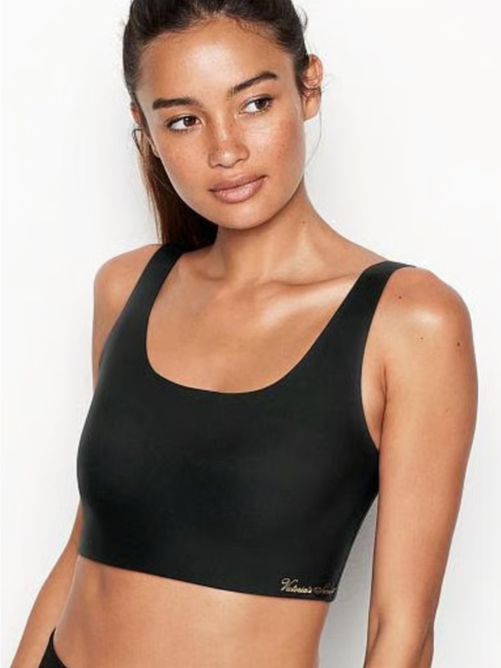Victoria's Secret Black Seamless Scoop Sports Bralette
